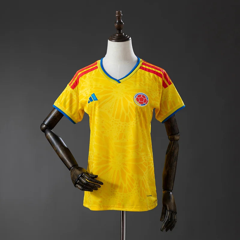 Camisa Baby Look Colômbia Feminina Torcedor Temporada 26/27
