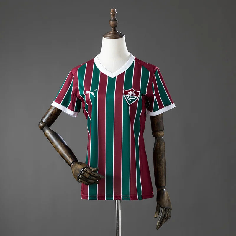 Camisa Fluminense Listrada Feminina Torcedor Temporada 26/27